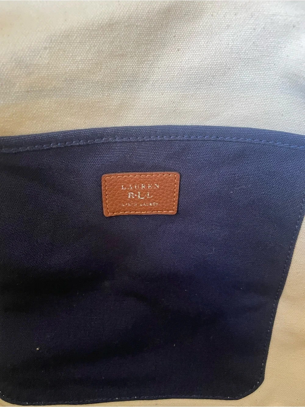 Lauren By Ralph Lauren Casco Beach Tote Bag Canvas with Rope Handle - Picture 4 of 16